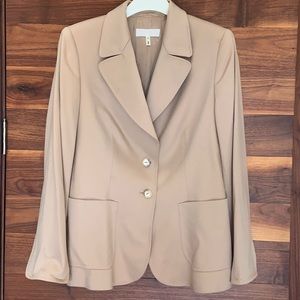 ESCADA tan cashmere blazer Made in Italy